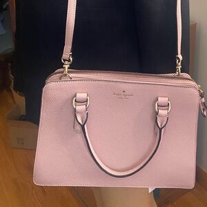 NWT kate spade handbag Mulberry Street Lise Rose Smoke Leather